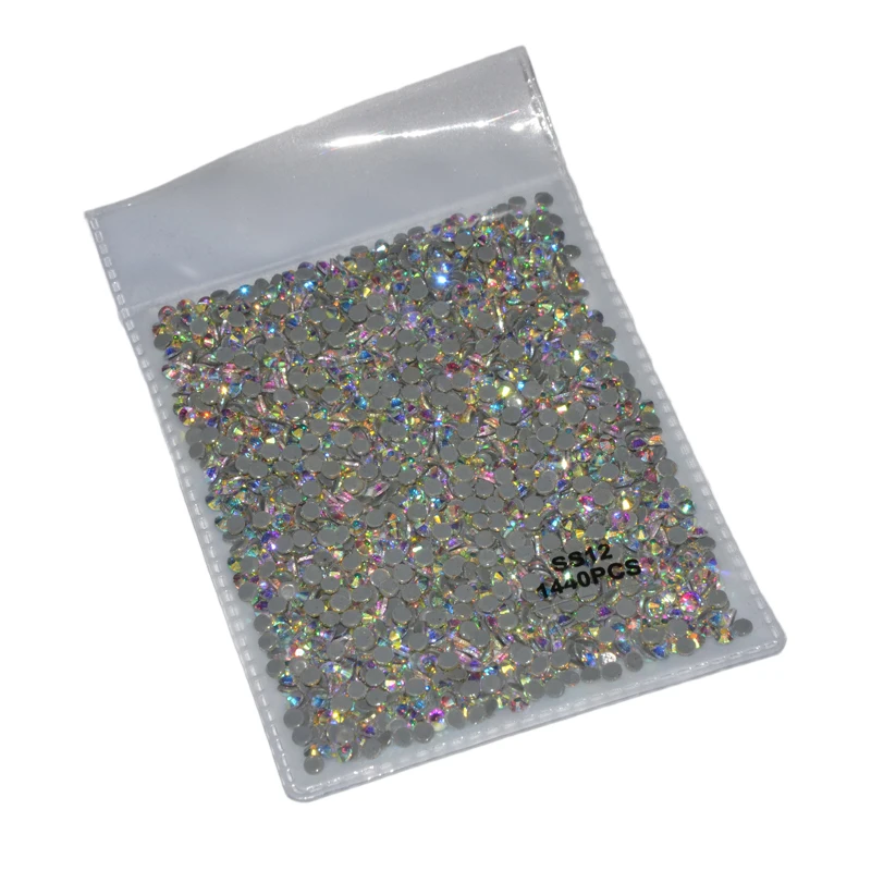Super Glitter SS3-SS12 1440pcs HotFix Clear Crystal AB FlatBack Nail Art Decorations Flatback Rhinestones for Clothing
Super Glitter SS3-SS12 1440pcs HotFix Clear Crystal AB FlatBack Nail Art Decorations Flatback Rhinestones for Clothing