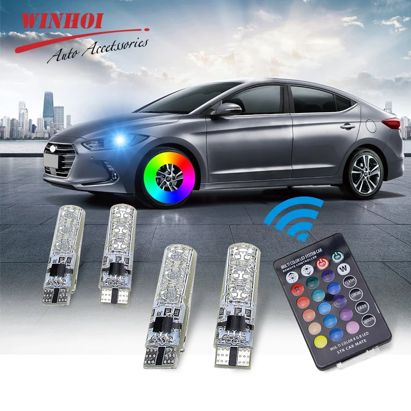Car Led Bulb with Remote Control T10 W5W 501 5050 6Smd Multicolor Interior Dome Wedge Reading Light Strobe Lamp Side Light Bulbs
Car Led Bulb with Remote Control T10 W5W 501 5050 6Smd Multicolor Interior Dome Wedge Reading Light Strobe Lamp Side Light Bulbs