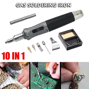 10 In 1 Professional Butane Gas Soldering Iron Kit Cordless Welding Torch Solder Tool Welding Pen Burner for Welding Equipment
10 In 1 Professional Butane Gas Soldering Iron Kit Cordless Welding Torch Solder Tool Welding Pen Burner for Welding Equipment