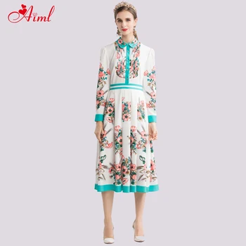 New Fashion Vintage Long Sleeve Dress Elegant Midi Women 2019 Designer Women autumn printing Leisure Dresses aesthetic
New Fashion Vintage Long Sleeve Dress Elegant Midi Women 2019 Designer Women autumn printing Leisure Dresses aesthetic