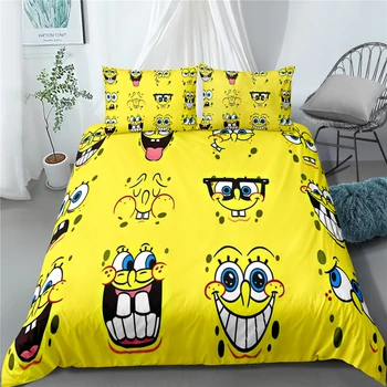 SpongeBob Yellow Decor Bedding Set Kids Gift Duvet Cover Set 100% Microfiber Quilt Cover Set 2/3Pcs with Pillowcase Full Queen
SpongeBob Yellow Decor Bedding Set Kids Gift Duvet Cover Set 100% Microfiber Quilt Cover Set 2/3Pcs with Pillowcase Full Queen