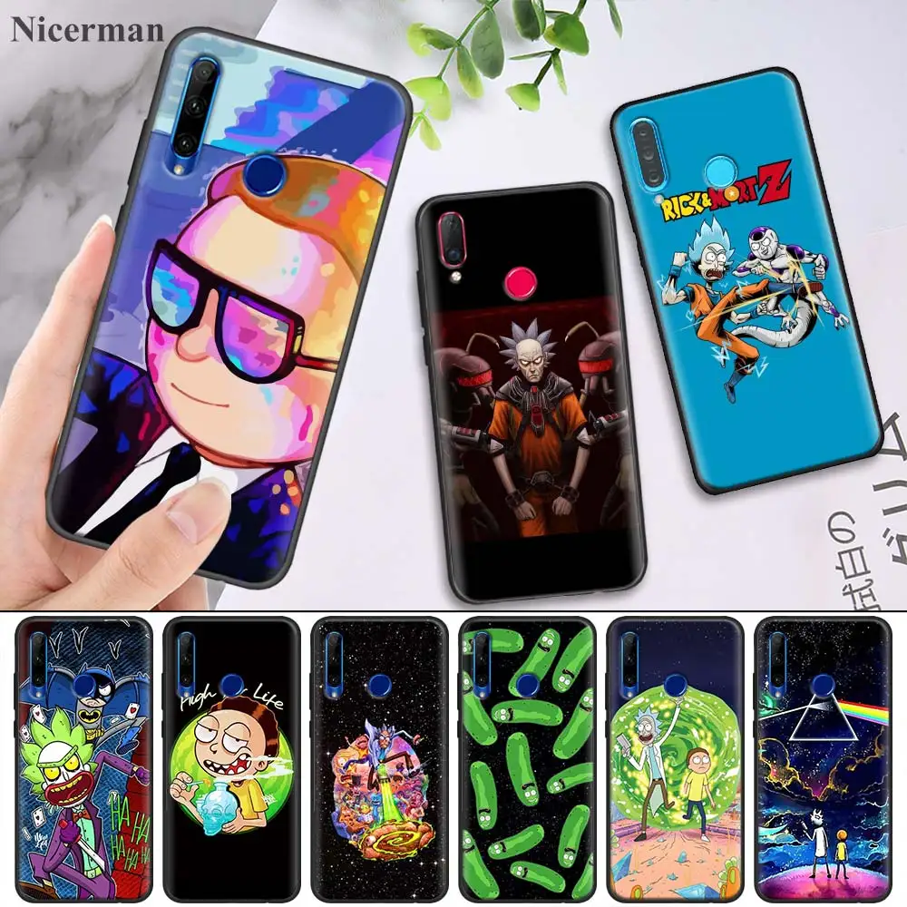 

Soft Case for Huawei Honor 8X 8C 8A 8S 9 10 9X 20i V20 Lite Pro Y7 Y6 Y5 Y9 2018 2019 Play Enjoy 9E 9S Rick And Morty Back Shell