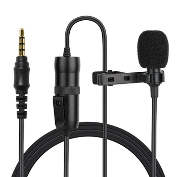 Lavalier Mini Lapel Microphone 3.5mm o Video Record Clip on Mic for iPhone Android Mac Podcast Camcorder Recorder
Lavalier Mini Lapel Microphone 3.5mm o Video Record Clip on Mic for iPhone Android Mac Podcast Camcorder Recorder