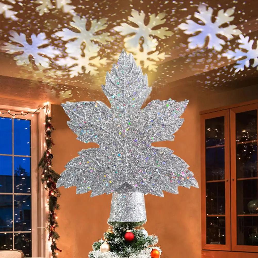 Christmas Tree Topper with Rotating 3D Snowflake Projector starry sky projector for Holiday Party Christmas Tree Decorations
Christmas Tree Topper with Rotating 3D Snowflake Projector starry sky projector for Holiday Party Christmas Tree Decorations