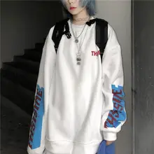 Oversize sweatshirt women o-neck thickening Harajuku tops winter Korean loose letters BF all-match full-sleeved academy shirt 
Oversize sweatshirt women o-neck thickening Harajuku tops winter Korean loose letters BF all-match full-sleeved academy shirt