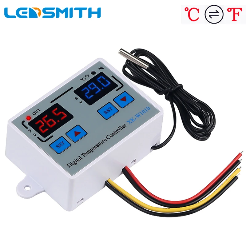 XK-W1010 Digital Temperature Controller Thermostat for Incubator Relay Direct Output 10A Heating Cooling Switch C/F Switch
XK-W1010 Digital Temperature Controller Thermostat for Incubator Relay Direct Output 10A Heating Cooling Switch C/F Switch