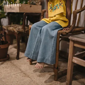 2019 New Spring and Summer European and American Children's Pants Fashion Girl Tencel Jeans Wide Leg Pants Casual Pants
2019 New Spring and Summer European and American Children's Pants Fashion Girl Tencel Jeans Wide Leg Pants Casual Pants
