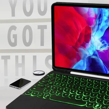 Colorful Backlight Touch 3.0 Bluetooth Wireless Keyboard For IPad Pro 12.9 With Tablet Case Ultra Thin Mute Flat Keyboard
Colorful Backlight Touch 3.0 Bluetooth Wireless Keyboard For IPad Pro 12.9 With Tablet Case Ultra Thin Mute Flat Keyboard