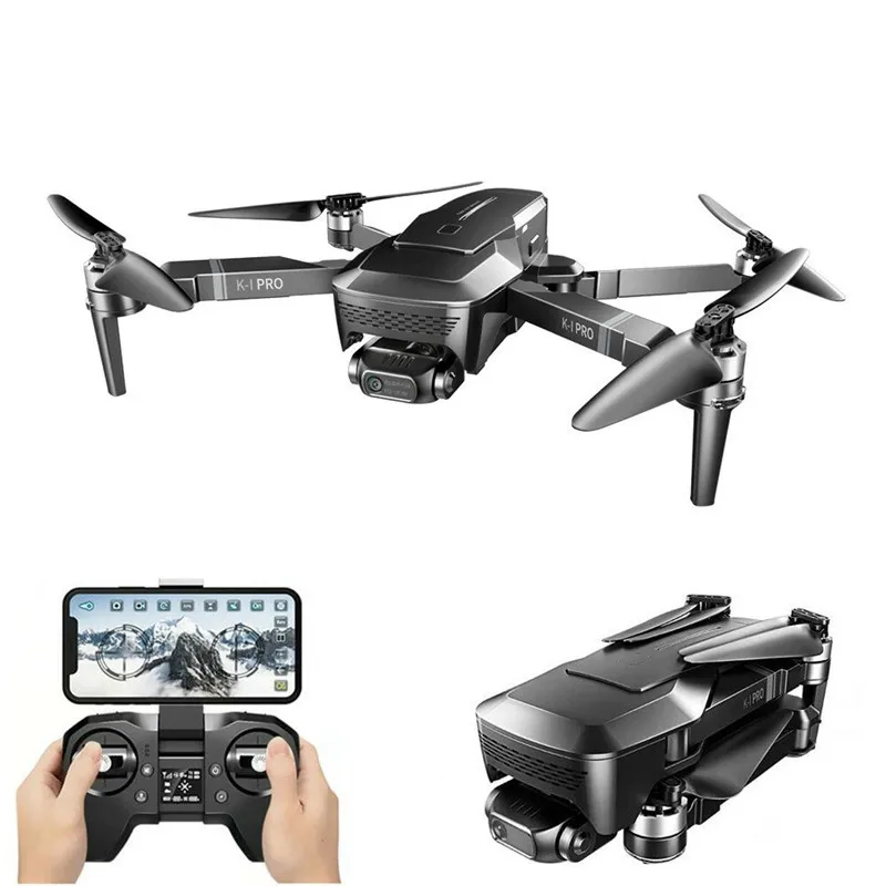 K1 PRO GPS 5G Mini Dron WiFi FPV 4K HD Camera 2-Axis 1.6KM Distance Optical Flow Drones Brushless Foldable Quadcopter
K1 PRO GPS 5G Mini Dron WiFi FPV 4K HD Camera 2-Axis 1.6KM Distance Optical Flow Drones Brushless Foldable Quadcopter