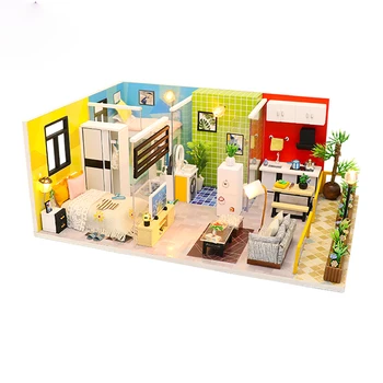DIY Creative Handmade Theme Wooden Cabin Assembly Building Model Toy Set with Light and Music - Simple Life
DIY Creative Handmade Theme Wooden Cabin Assembly Building Model Toy Set with Light and Music - Simple Life
