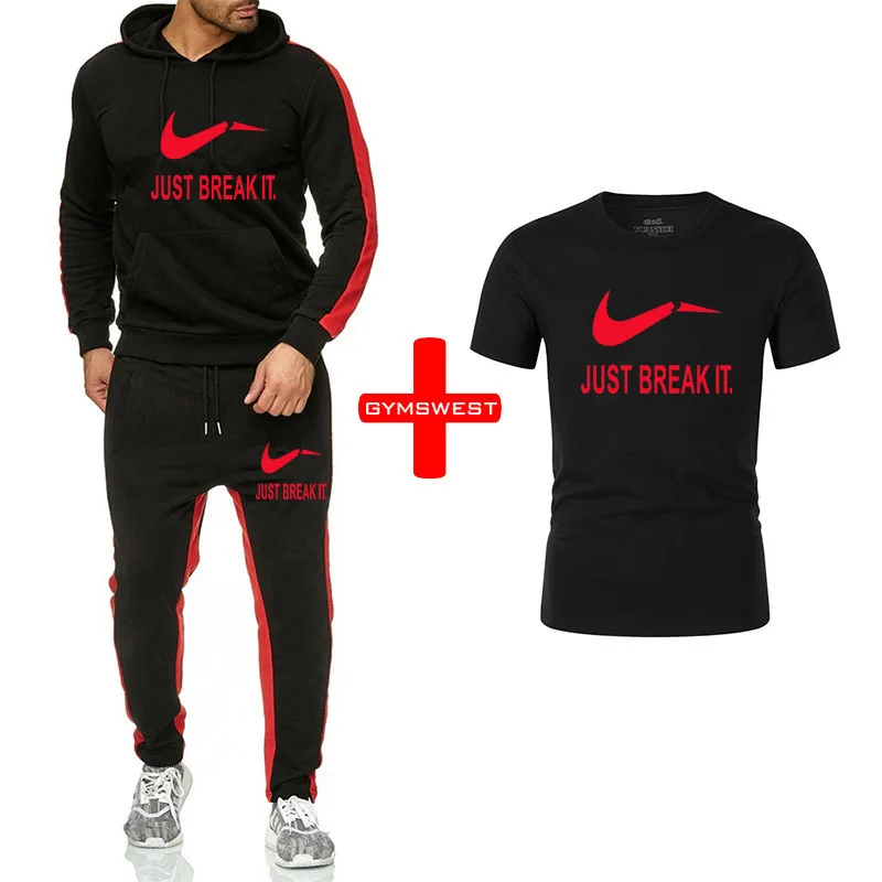 Brand New Men Sets Fashion Autumn winter Sporting Suit Hoodies+Sweatpants+T shirts 3 Pieces Sets Slim Tracksuit Brand clothing
Brand New Men Sets Fashion Autumn winter Sporting Suit Hoodies+Sweatpants+T shirts 3 Pieces Sets Slim Tracksuit Brand clothing