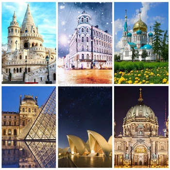 EverShine Diamond Painting Full Square Landscape Diamond Embroidery Cross Stitch House Rhinestones Art Building Hobby Home Decor
EverShine Diamond Painting Full Square Landscape Diamond Embroidery Cross Stitch House Rhinestones Art Building Hobby Home Decor