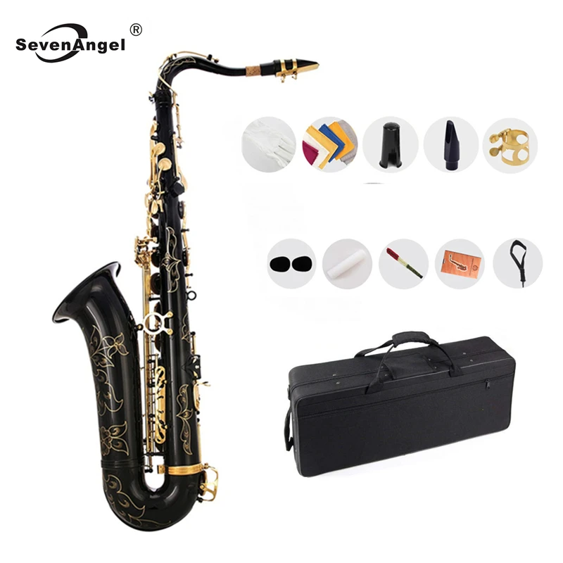 Профессиональный тенор-саксофон SevenAngel Bb Tune B Flat Sax с черно-никелевой Золотой поверхностью, латунные Музыкальные инструменты с зеркальной поверхностью
Профессиональный тенор-саксофон SevenAngel Bb Tune B Flat Sax с черно-никелевой Золотой поверхностью, латунные Музыкальные инструменты с зеркальной поверхностью