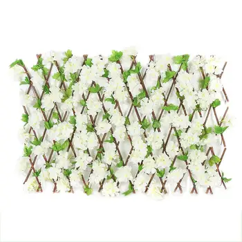 Artificial Wooden Multi-color Telescopic Fence Garden Decoration With Flower And Leaf Guardrail Privacy Net Grille Privacy 40a 
Artificial Wooden Multi-color Telescopic Fence Garden Decoration With Flower And Leaf Guardrail Privacy Net Grille Privacy 40a