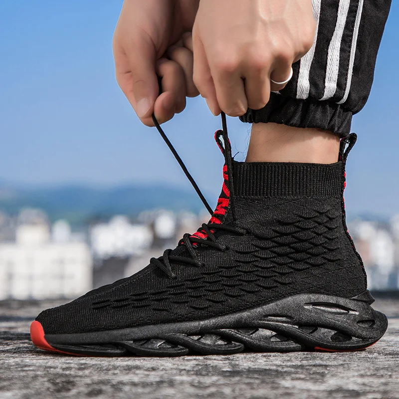 Korean-style Trendy Shoes Punched Sheet Surface Sports Footwear Autumn New Style MEN'S Shoes Fly Woven Hight-top Foot Covering w
Korean-style Trendy Shoes Punched Sheet Surface Sports Footwear Autumn New Style MEN'S Shoes Fly Woven Hight-top Foot Covering w