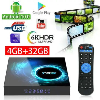 T95 Smart TV Box Durable Multifunctional 4G 32G Android Tv Box WIFI HDMI Set Top Box Large Storage Media Player 6K HD TV Box
T95 Smart TV Box Durable Multifunctional 4G 32G Android Tv Box WIFI HDMI Set Top Box Large Storage Media Player 6K HD TV Box