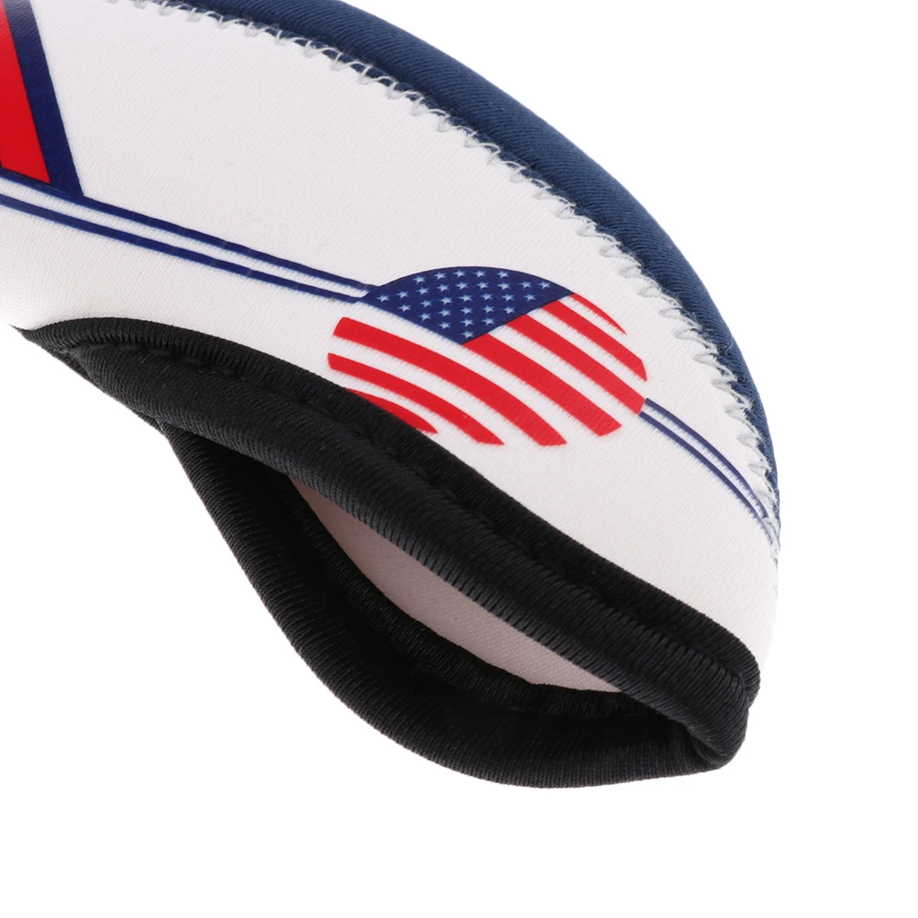 Set Of 10 USA Flag Neoprene Golf Club Head Cover Iron Protective Headcovers Set Of 10 USA Flag Neoprene Golf Club Head Cover Iron Protective Headcovers