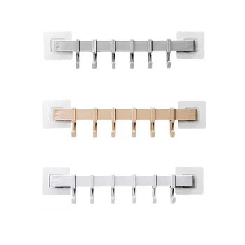 Multi-purpose 6 Hook Powerful Seamless Kitchen Toilet Bathroom Wall Large Storage Capacity Simple Installation Nail-free Tool
Multi-purpose 6 Hook Powerful Seamless Kitchen Toilet Bathroom Wall Large Storage Capacity Simple Installation Nail-free Tool
