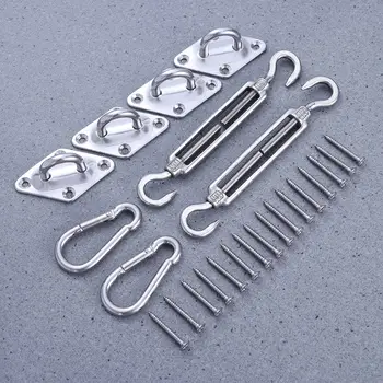Hardware Bracket Installation Kit For Rectangular Triangular Sun Shade Sail With 8 Inch Screws
Hardware Bracket Installation Kit For Rectangular Triangular Sun Shade Sail With 8 Inch Screws