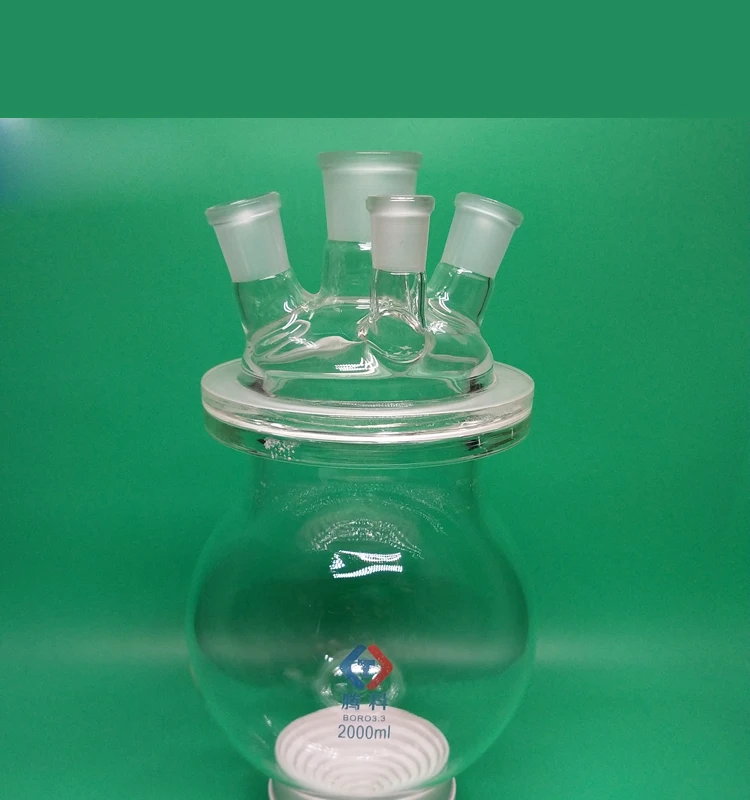 Four-neck Reactor, Open Reactor, 2L Glass Reaction Flask 2000ml 24*24*24*24 Single Layer Spherical
Four-neck Reactor, Open Reactor, 2L Glass Reaction Flask 2000ml 24*24*24*24 Single Layer Spherical