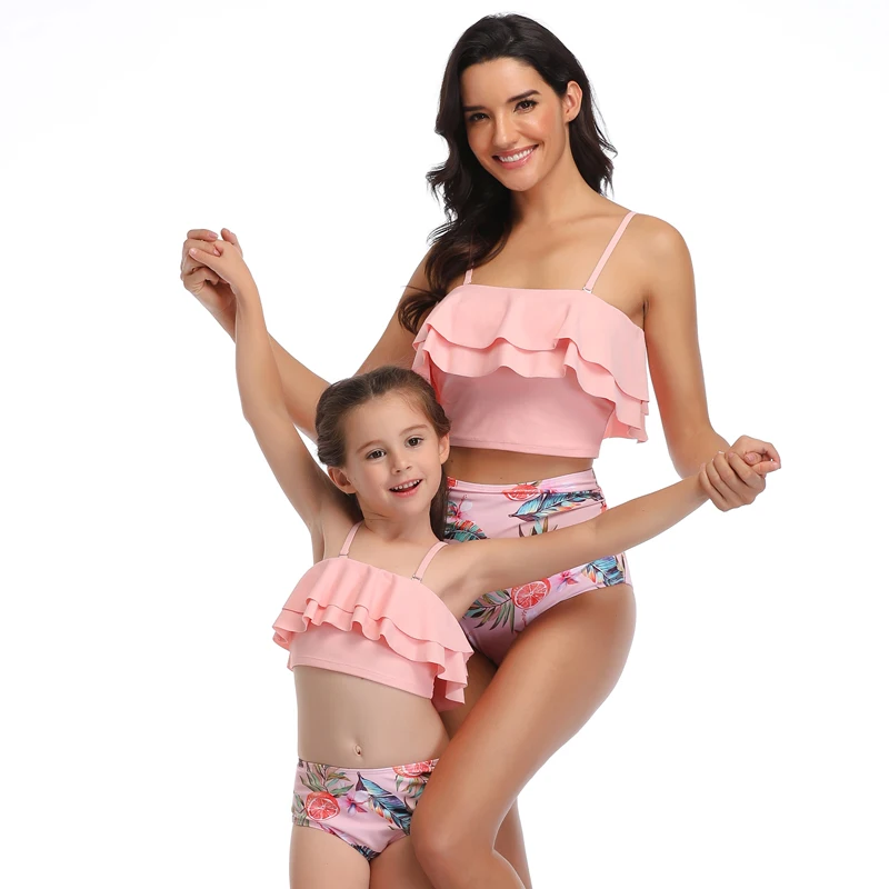 Tank Ruffled Mother Daughter Matching Swimsuits Mommy and Me Swimwear Family Matching Clothes High-Waist Mom Baby Beachwear 
Tank Ruffled Mother Daughter Matching Swimsuits Mommy and Me Swimwear Family Matching Clothes High-Waist Mom Baby Beachwear