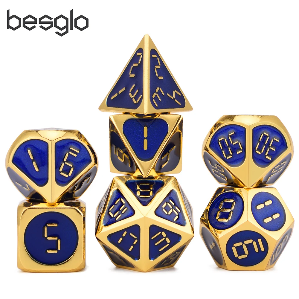 7pcs/set Metal Dice Set D&D Dice D20 D12 D10 D8 D6 D4 for Dungeons and Dragons DND RPG MTG Table Games Glossy Metal Dice
7pcs/set Metal Dice Set D&D Dice D20 D12 D10 D8 D6 D4 for Dungeons and Dragons DND RPG MTG Table Games Glossy Metal Dice