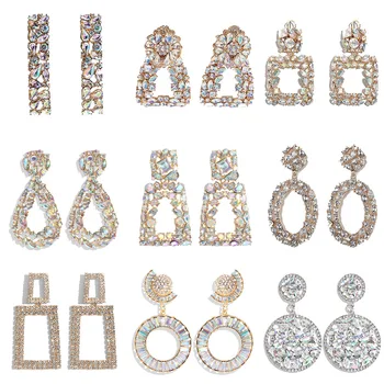 Flatfoosie New Luxury Crystal Drop Earrings For Women Geometric Round Hollow Shiny Rhinestone Statement Earrings Fashion Jewelry
Flatfoosie New Luxury Crystal Drop Earrings For Women Geometric Round Hollow Shiny Rhinestone Statement Earrings Fashion Jewelry