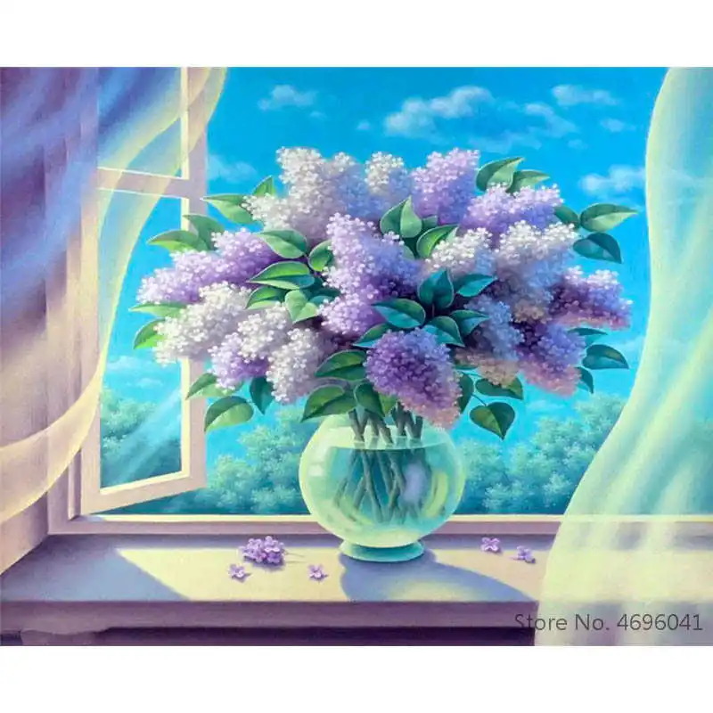 Painting By Numbers Frameworks Coloring By Numbers Home Decor Pictures Flowers Vase Decorations RSB8428
Painting By Numbers Frameworks Coloring By Numbers Home Decor Pictures Flowers Vase Decorations RSB8428