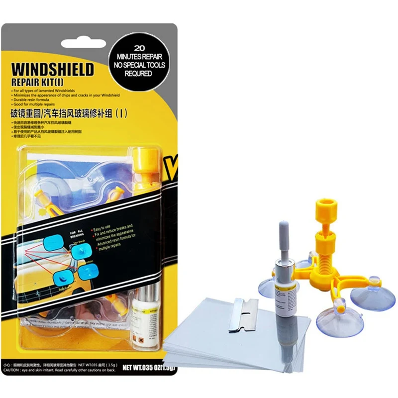 1 Set Automobile Front Windshield Repair Liquid Suction Cup Windshield Repair Agent Automobile Glass Repair Tool
1 Set Automobile Front Windshield Repair Liquid Suction Cup Windshield Repair Agent Automobile Glass Repair Tool