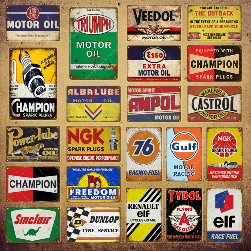Generic Vintage Alba Lube Motor Oil Metal Signs PowerYD6619AI Best