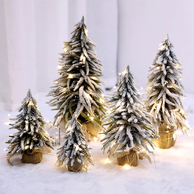 

Искусственное дерево, белая Рождественская Декоративная елка, ПЭ дерево, Сосновая игла, украшения для рождественской елки