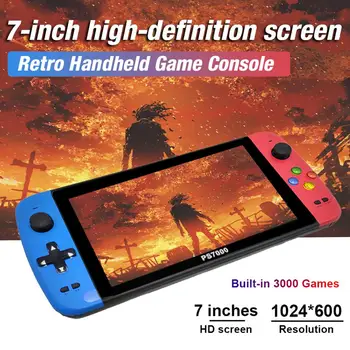 7inch High-definition Screen Handheld Game Console Dual Joystick Gaming Player Machine Support TF Card Battery 4000mAh
7inch High-definition Screen Handheld Game Console Dual Joystick Gaming Player Machine Support TF Card Battery 4000mAh