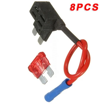 8pcs Fuse Adapter Standard Blade Fuse Holder 10A For Auxiliary Lights Supplies
8pcs Fuse Adapter Standard Blade Fuse Holder 10A For Auxiliary Lights Supplies