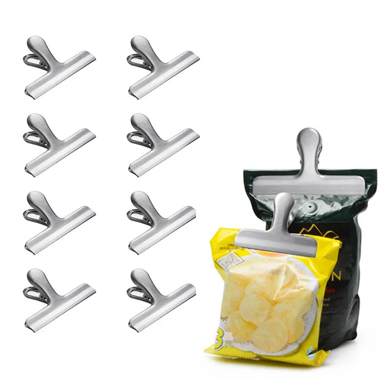 Kitchen Gadgets Portable Coffee Beans Seal Clamp Snack Sealing Clips Multifunction Food Saver Large Stainless Steel
Kitchen Gadgets Portable Coffee Beans Seal Clamp Snack Sealing Clips Multifunction Food Saver Large Stainless Steel