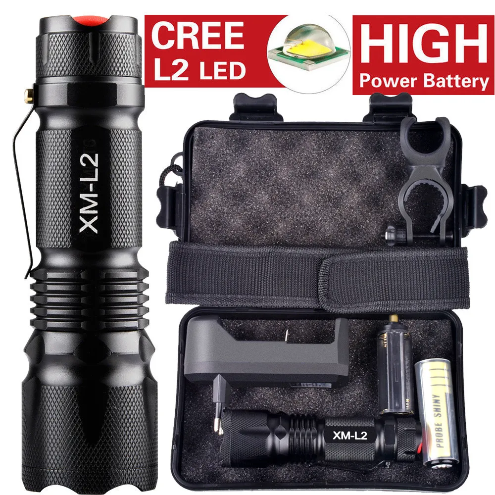 10000LM X800 Tactical Military L2 LED Flashlight Torch Gift Kit LED Torch Flashlight Latarka Handheld Linterna Lanterna Powerful
10000LM X800 Tactical Military L2 LED Flashlight Torch Gift Kit LED Torch Flashlight Latarka Handheld Linterna Lanterna Powerful