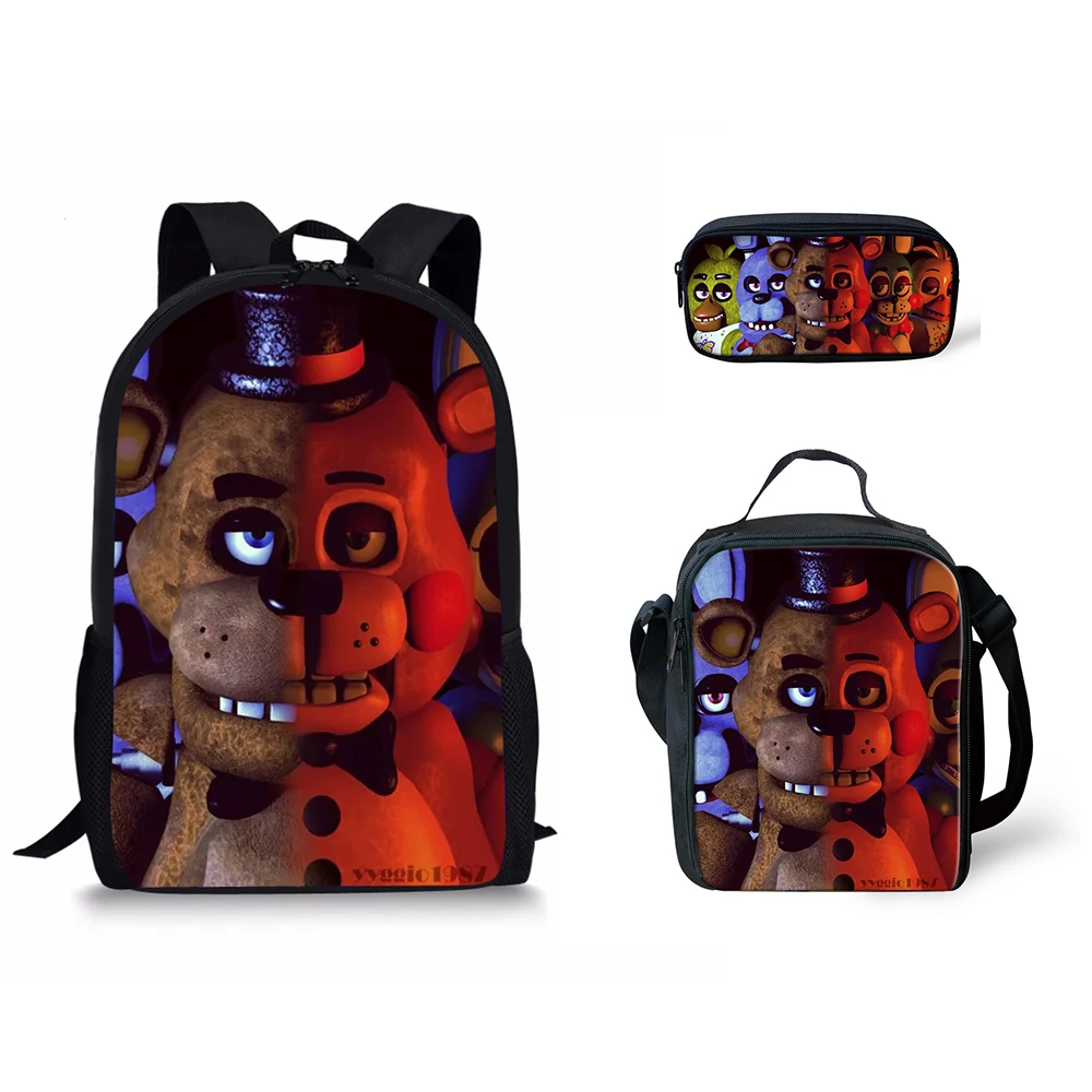 HaoYun Children Primary School Bags for Teenagers Five Nights At Freddys Pattern Book Bags Kids 3pcs/set Schoolbags Satchel
HaoYun Children Primary School Bags for Teenagers Five Nights At Freddys Pattern Book Bags Kids 3pcs/set Schoolbags Satchel