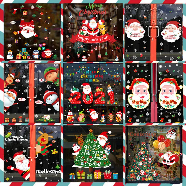 2021 Christmas Decorations Shop Window Flower Glass Stickers Santa Tree Creative Door Stickers
2021 Christmas Decorations Shop Window Flower Glass Stickers Santa Tree Creative Door Stickers