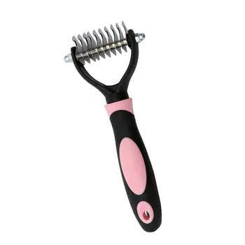 Pet Fur Knot Cutter Dog Grooming Shedding Tools Pet Cat Hair Removal Comb Brush Double Sided Pet Products
Pet Fur Knot Cutter Dog Grooming Shedding Tools Pet Cat Hair Removal Comb Brush Double Sided Pet Products