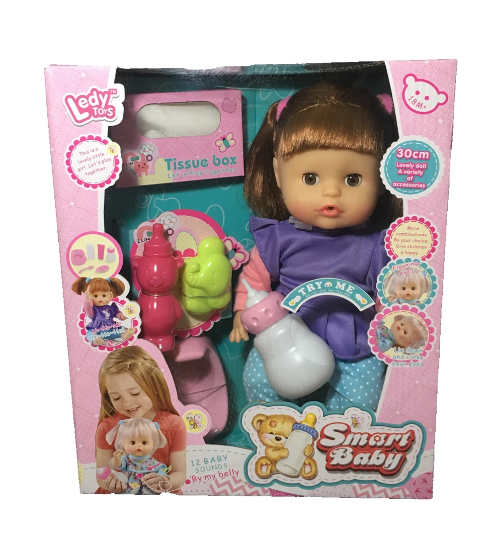 LeDy DOLL 12 INCH DOLL WITH DRINKING AND PEE FUNCTION WITH 12 IC SOUND WITH ACCESSORIES
LeDy DOLL 12 INCH DOLL WITH DRINKING AND PEE FUNCTION WITH 12 IC SOUND WITH ACCESSORIES