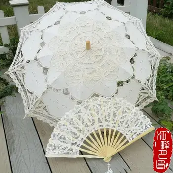 Buy one Send Two Lace Fan And Wedding Umbrella Cotton Embroidery Bride Parasol White Ivory Battenburg Happy Time Gift
Buy one Send Two Lace Fan And Wedding Umbrella Cotton Embroidery Bride Parasol White Ivory Battenburg Happy Time Gift