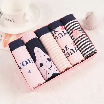5Pcs/lot Cotton Panties Cute Letter Women Striped Underwear Sexy Stripe Black White Breathable Underpants Female Low Rise Panty
5Pcs/lot Cotton Panties Cute Letter Women Striped Underwear Sexy Stripe Black White Breathable Underpants Female Low Rise Panty