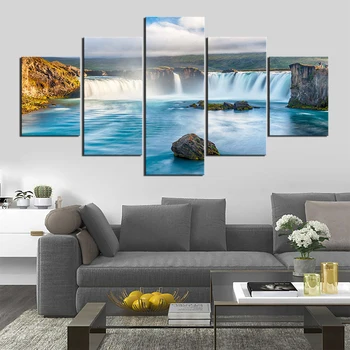 5 Pieces HD Print Canvas Paintings Niagara Falls great Waterfall Landscape Wall Posters For Living Room Bedroom Pictures
5 Pieces HD Print Canvas Paintings Niagara Falls great Waterfall Landscape Wall Posters For Living Room Bedroom Pictures