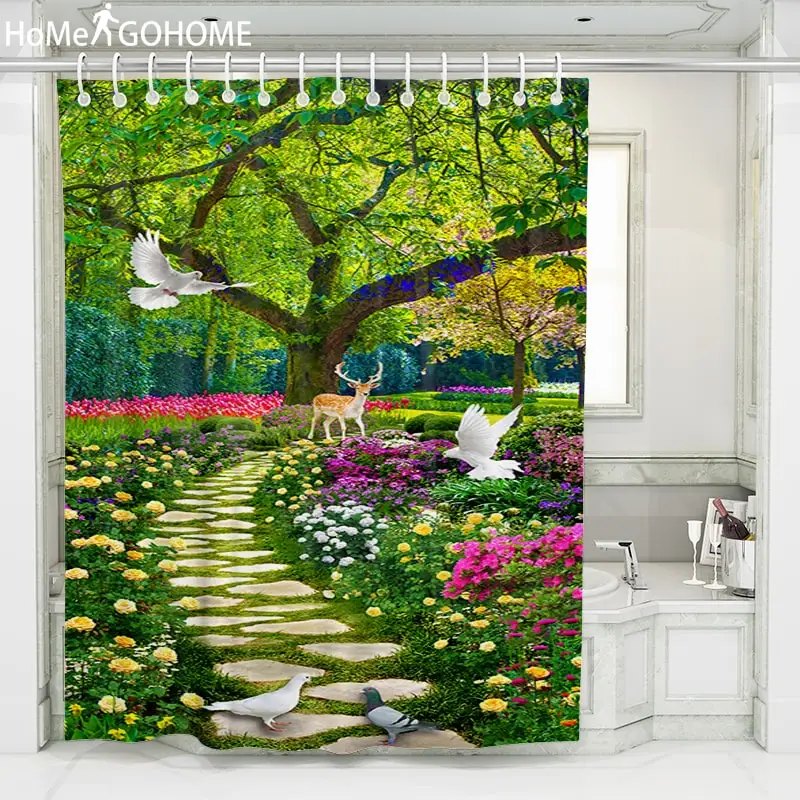 Elk Forest Big Tree Decorative Shower Curtain Waterproof Polyester Boho Bath Curtain With Hooks for Bathroom Screen 180x200cm
Elk Forest Big Tree Decorative Shower Curtain Waterproof Polyester Boho Bath Curtain With Hooks for Bathroom Screen 180x200cm