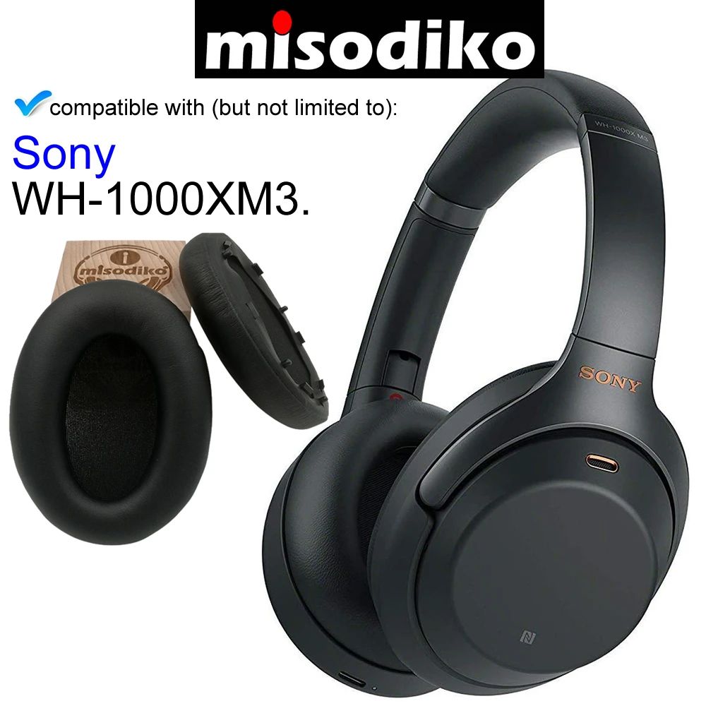 Запасные амбушюры misodiko для Sony подушка наушников запасные части с зажимом и