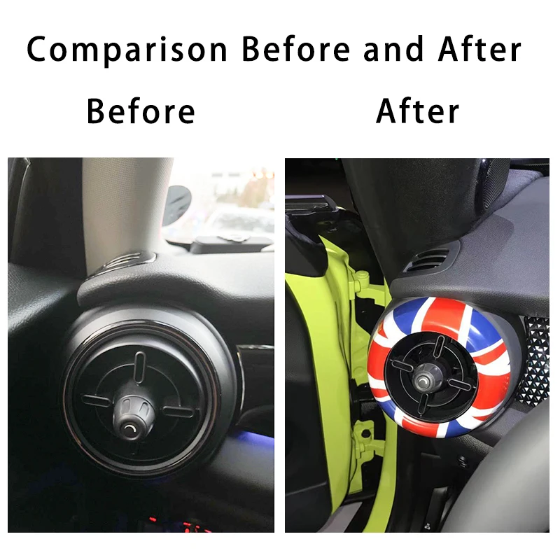 Union Jack Car Air Vent Outlet Cover Housing Interior Sticker For Mini Cooper S F55 F56 F57 Hatchback 2022 styling Accessories
Union Jack Car Air Vent Outlet Cover Housing Interior Sticker For Mini Cooper S F55 F56 F57 Hatchback 2022 styling Accessories