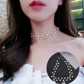 C173 Pearl Choker Women's Choker Neck Band Simple Short Necklace Women's Neck Ornament Neck Ring Neck Band Korean-style
C173 Pearl Choker Women's Choker Neck Band Simple Short Necklace Women's Neck Ornament Neck Ring Neck Band Korean-style