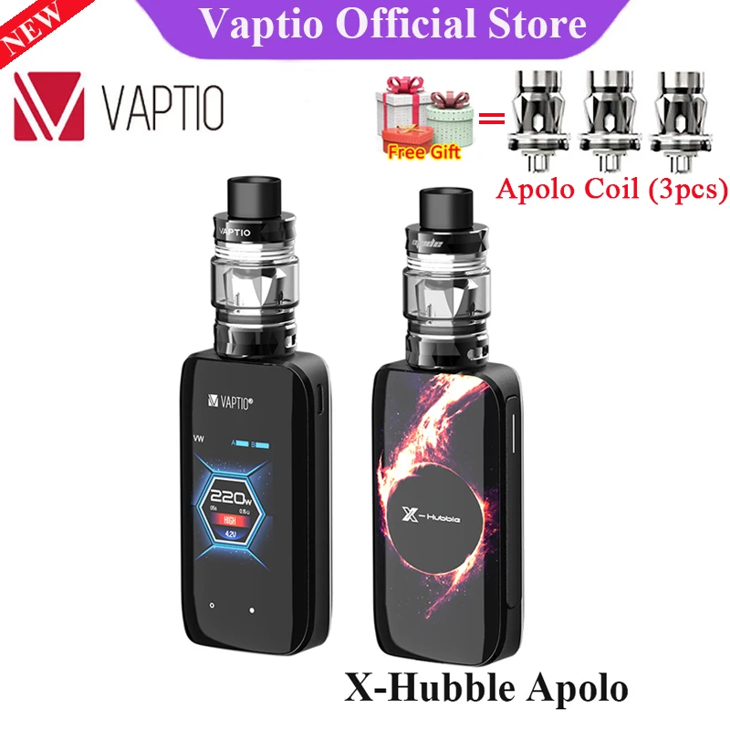 Original Vaptio X-Hubble Apolo Tank Vape Kit 5ml Atomizer 2 inch TFT Touch Screen Display Electronic Cigarette Vaporizer VS Luxe
Original Vaptio X-Hubble Apolo Tank Vape Kit 5ml Atomizer 2 inch TFT Touch Screen Display Electronic Cigarette Vaporizer VS Luxe
