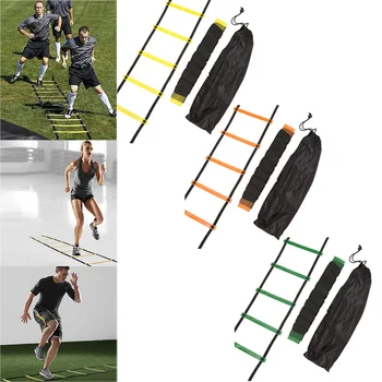 6/7/8/12/14 Rung Nylon Straps Agility Ladder Training Stairs Soccer Football Speed Training Sports Staircase Ladder Equipment
6/7/8/12/14 Rung Nylon Straps Agility Ladder Training Stairs Soccer Football Speed Training Sports Staircase Ladder Equipment