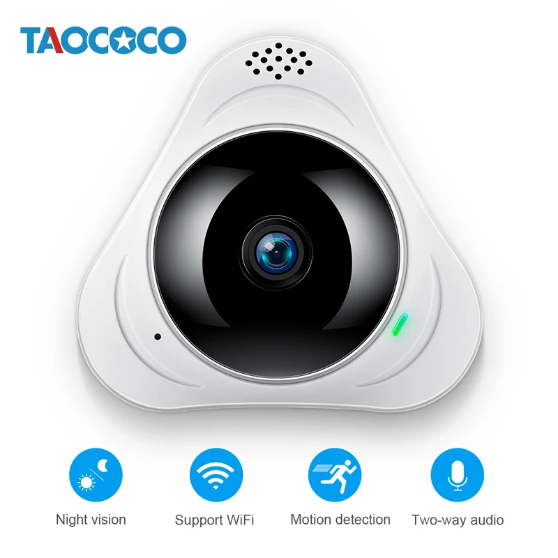 960P Panoramic IP Camera WiFi Fisheye 360 Camera surveillance Infrared Night Vision Home Security Camera Wireless CCTV Camera
960P Panoramic IP Camera WiFi Fisheye 360 Camera surveillance Infrared Night Vision Home Security Camera Wireless CCTV Camera
