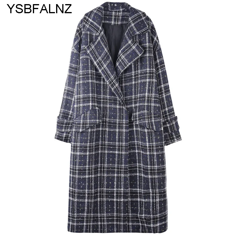 2023 Woolen Coat Thicken Female Winter Tweed Long Thick Plaid Retro Stitching Fashion Double-Breasted Lapel Jacket Kurtka Damska
2023 Woolen Coat Thicken Female Winter Tweed Long Thick Plaid Retro Stitching Fashion Double-Breasted Lapel Jacket Kurtka Damska